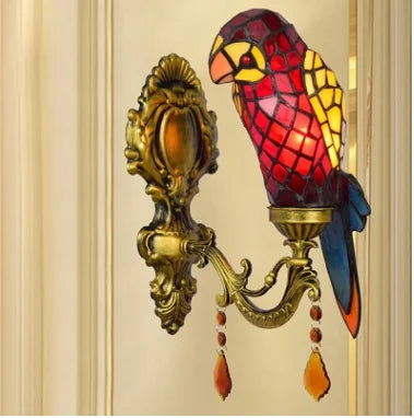 Tiffany Parrot Chandelier