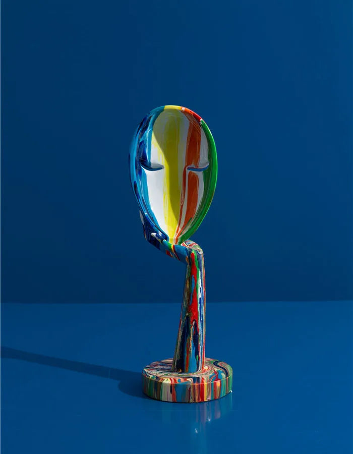 Painted Colorful Abstract Mask