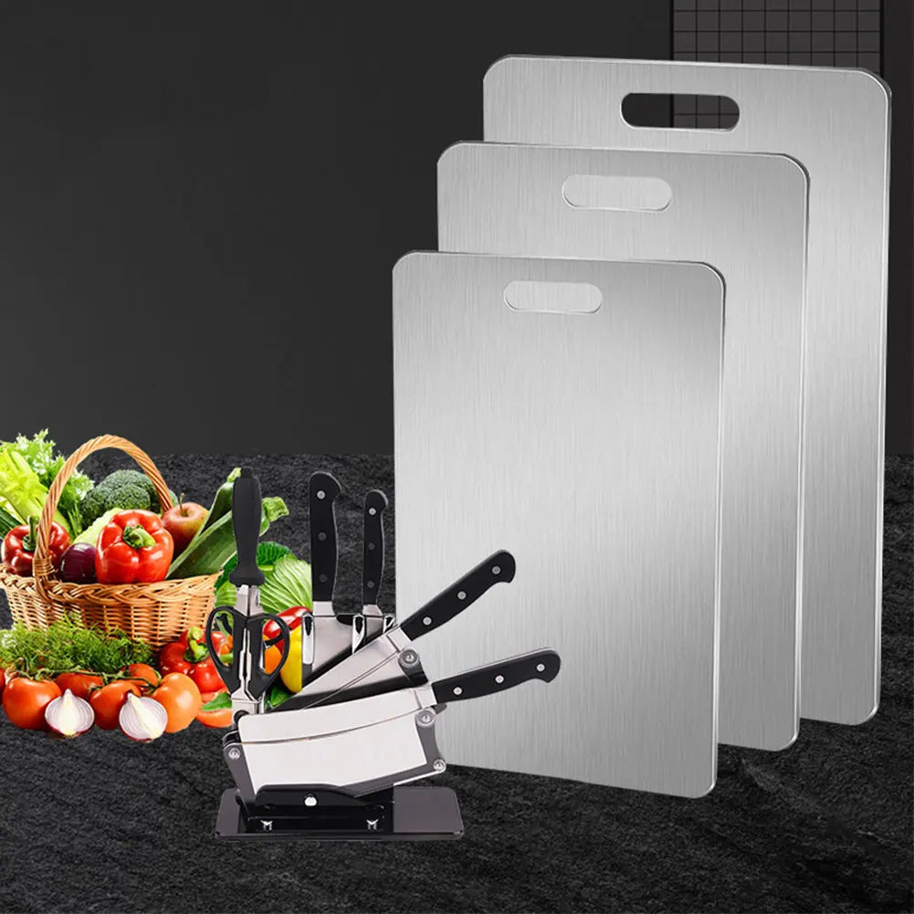 Stainless Steel Cutting Board Double Sided