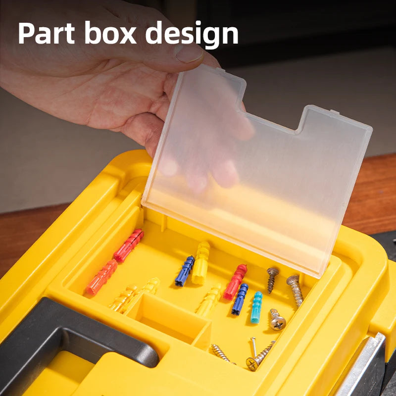 Tool Box Storage Organizer with Secure Latch