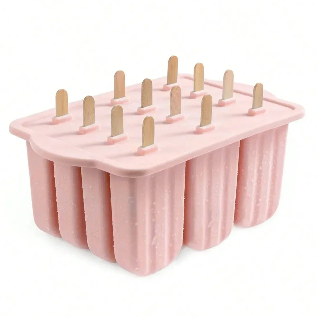Silicone Popsicle Ice Cream Mold With Wooden Sticks