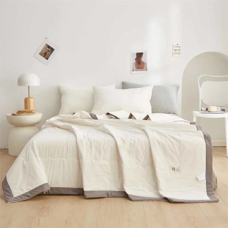 Pure cotton summer quilt, breathable air conditioning