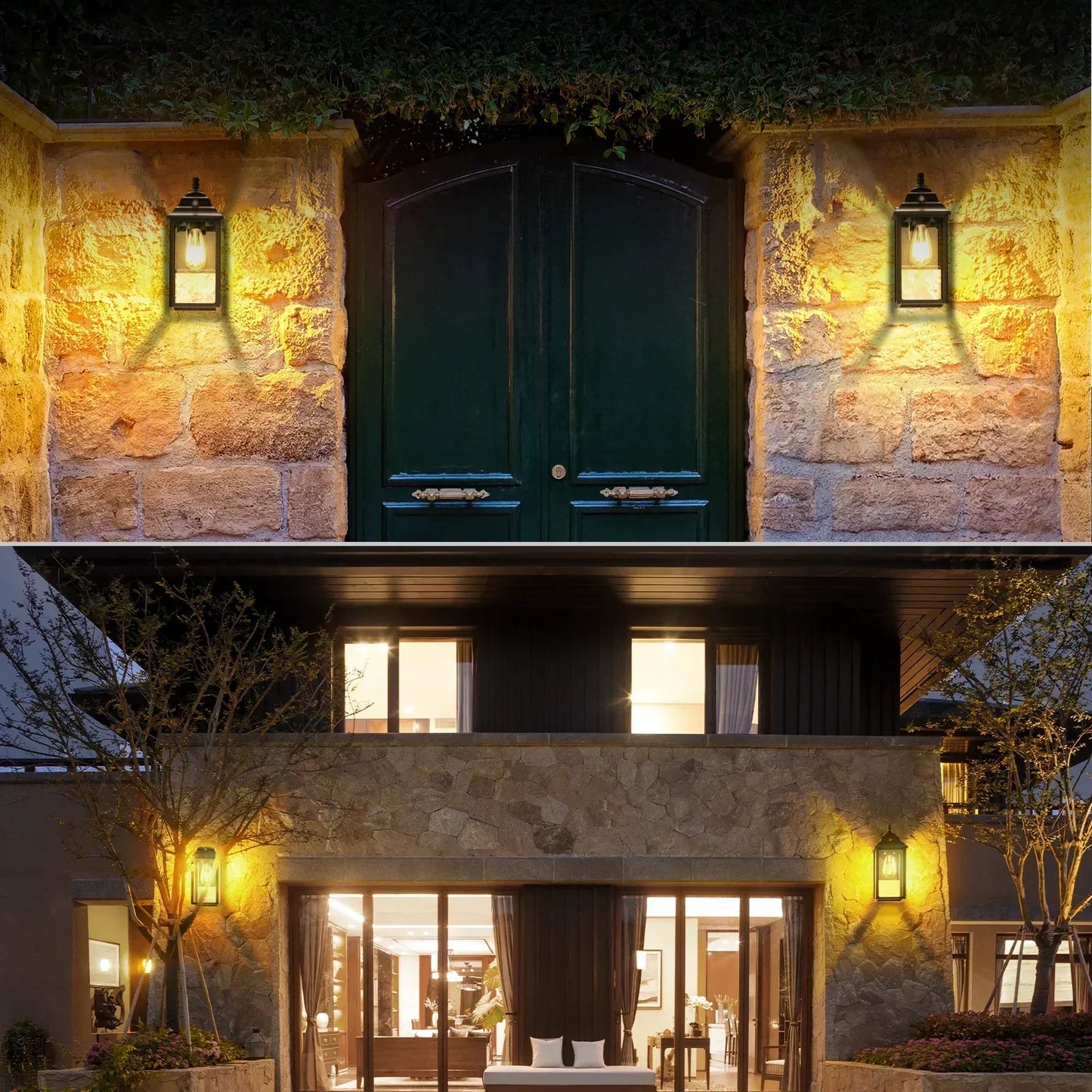 Set of 2 Wall Mount Outdoor Lights