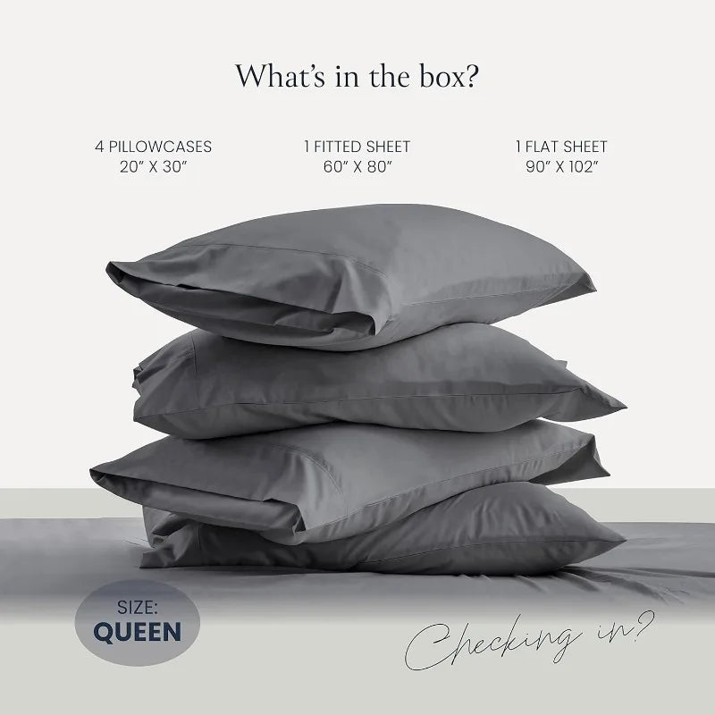 6 Piece Bed Sheets for Queen Size Bed