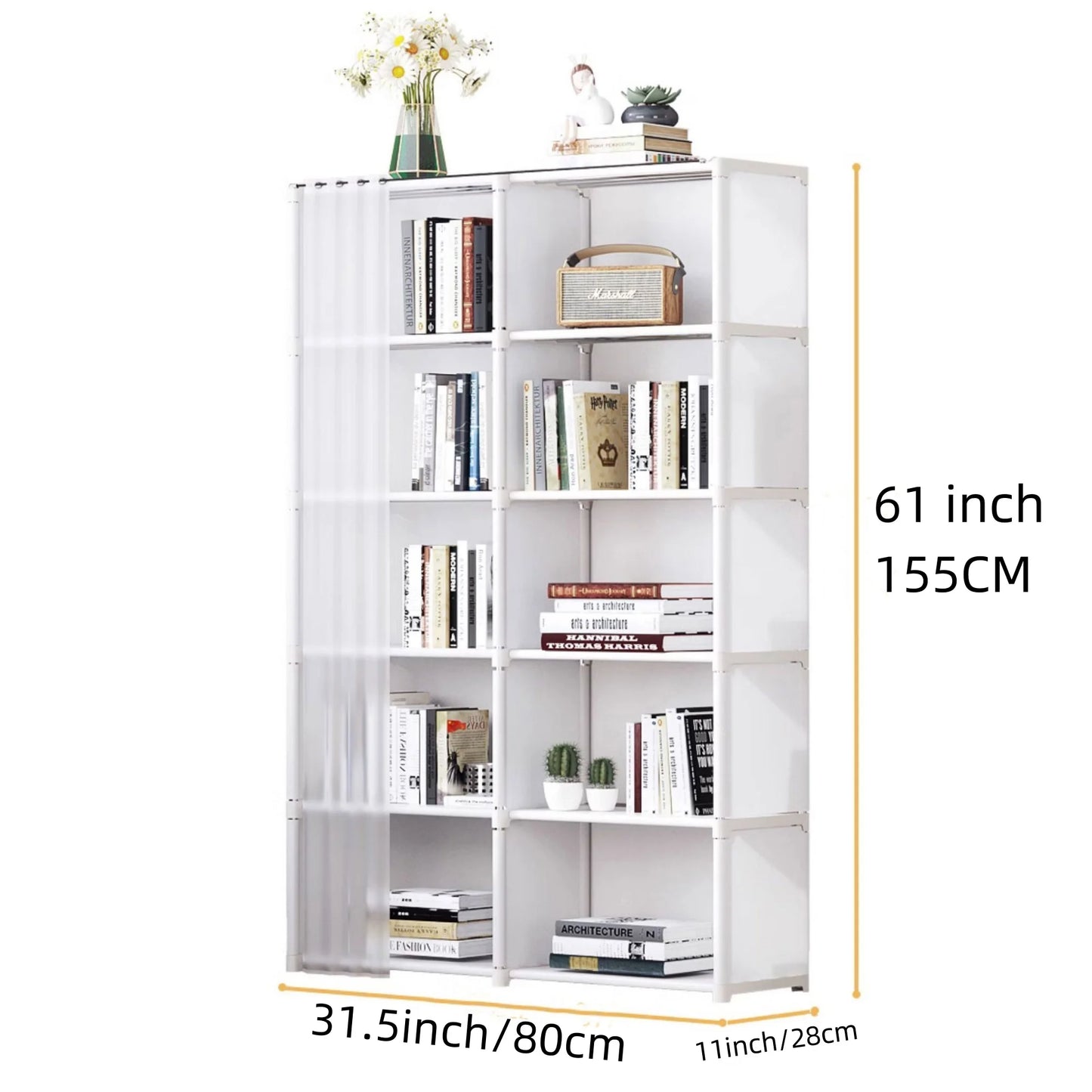 Storage Rack with Curtain