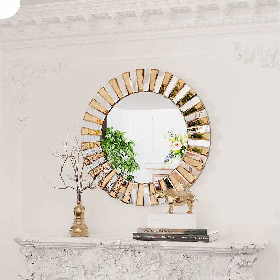 Round Starburst Mirror