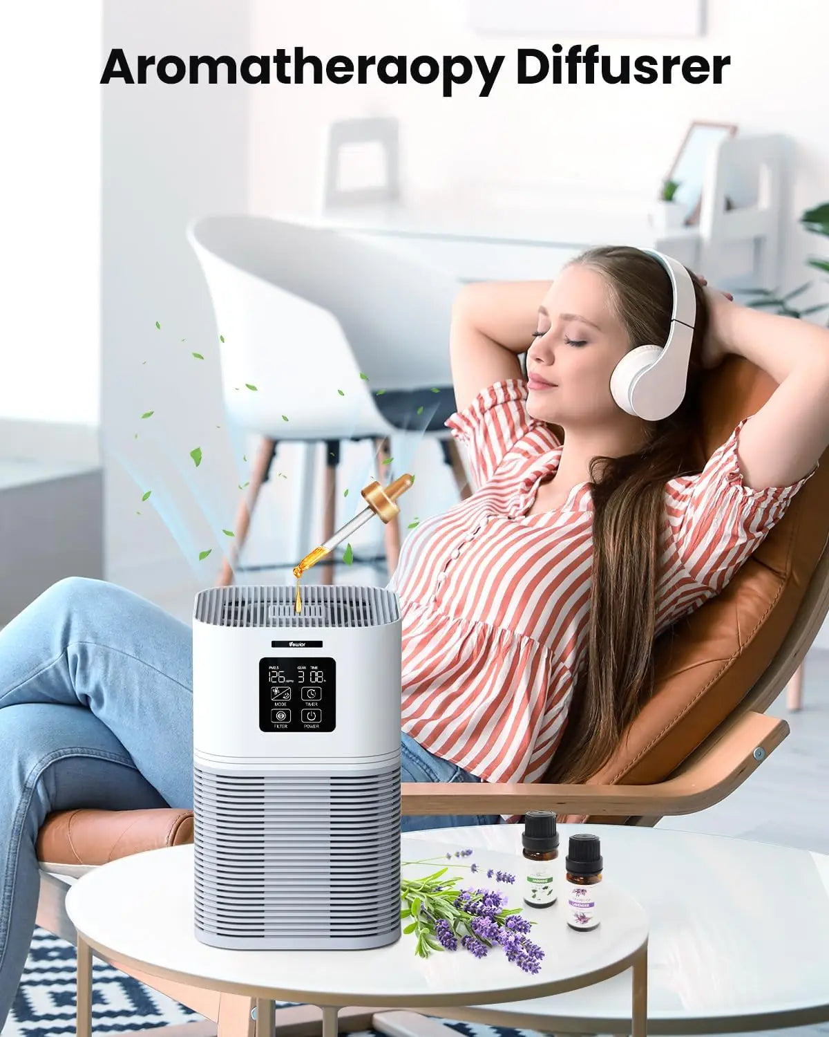 2 in 1 Air Purifier, Odor Eliminator