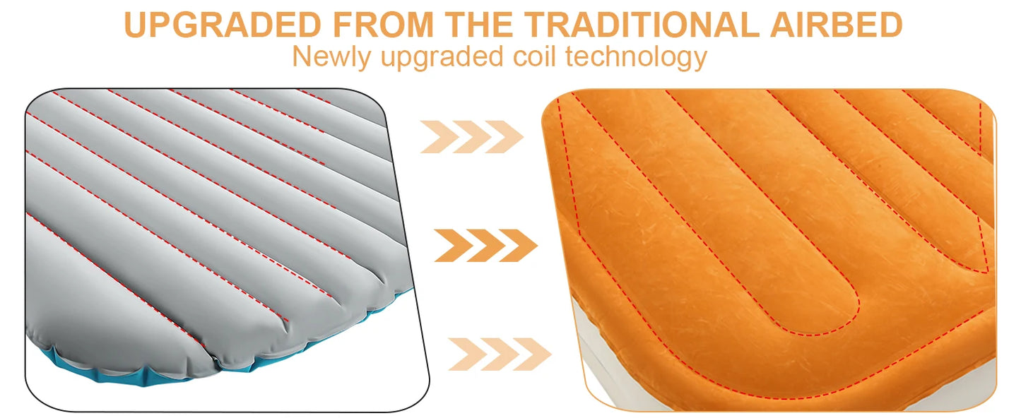 Air Mattress Double Size with Built-in Pump