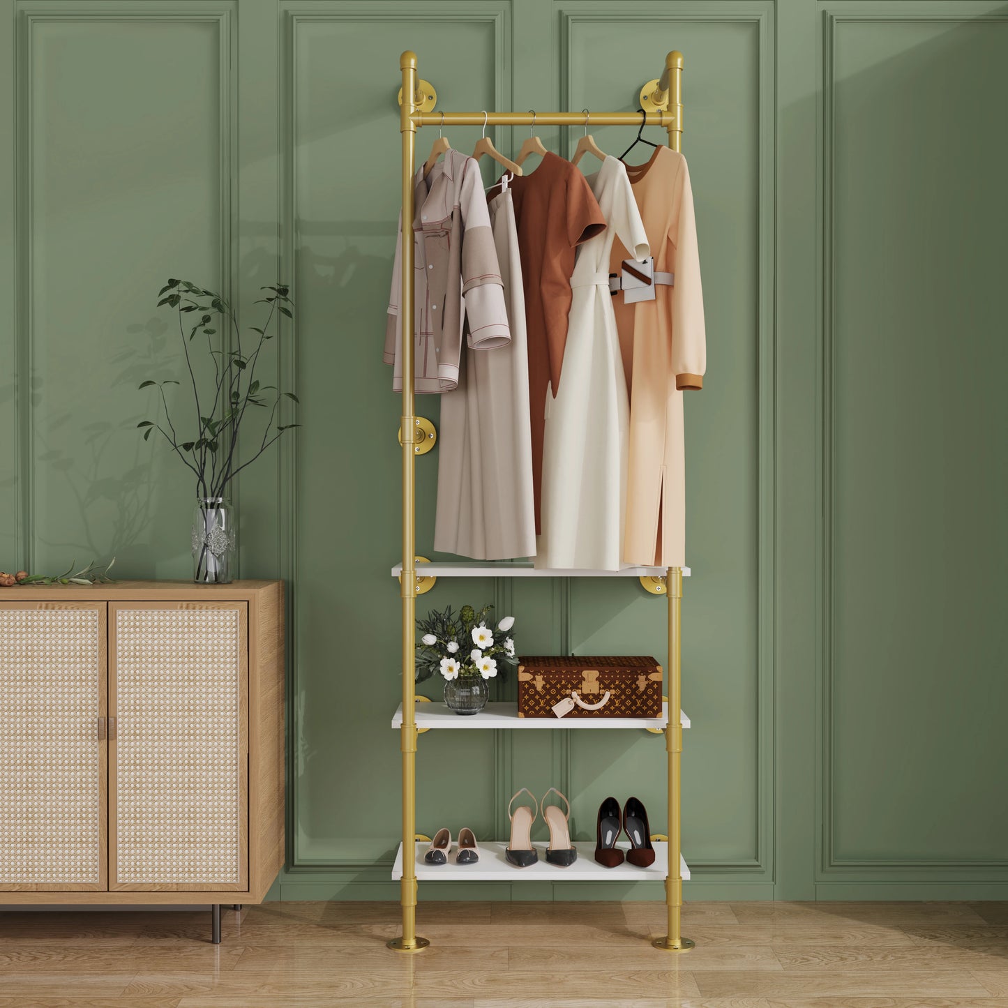 Industrial Pipe Clothing Rack