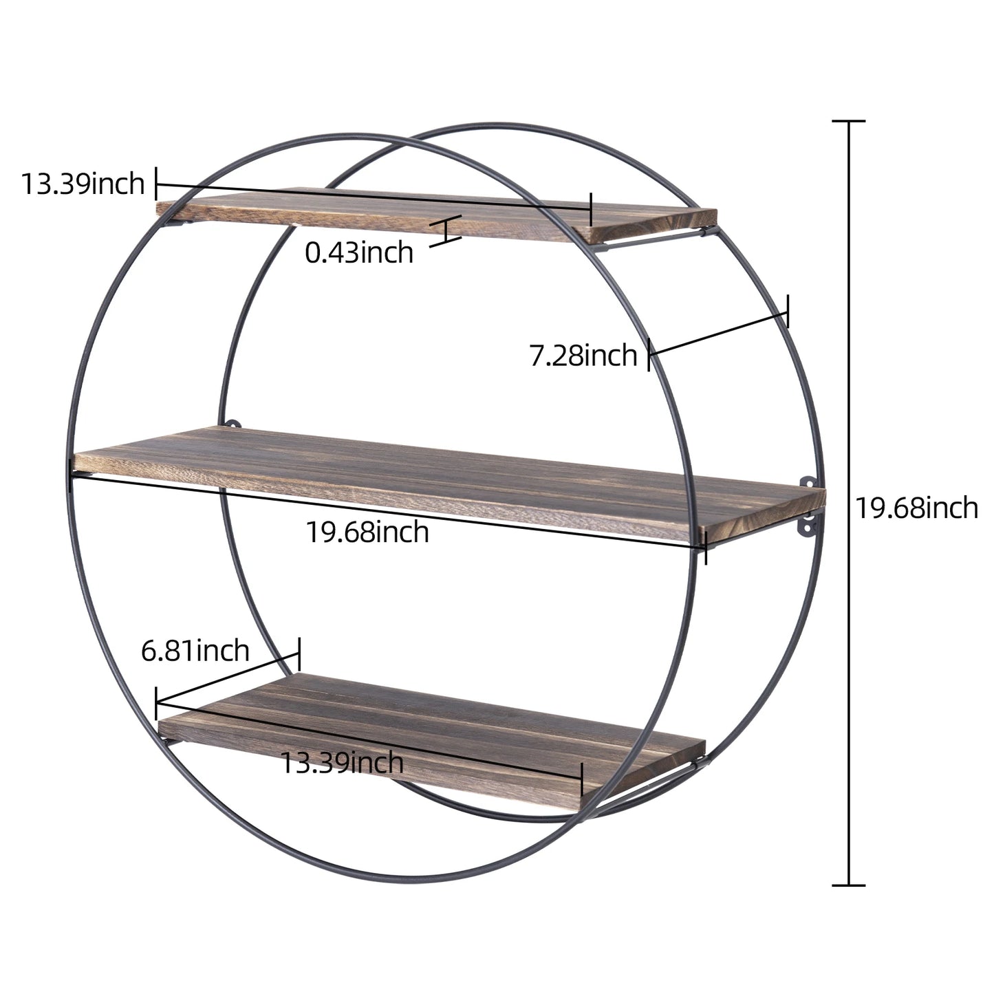 3 Tier Wall Hanging Shelf