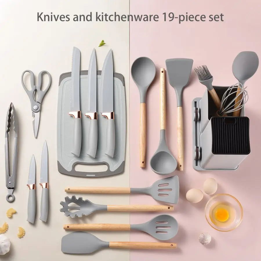 19pcs Silicone Kitchenware Set