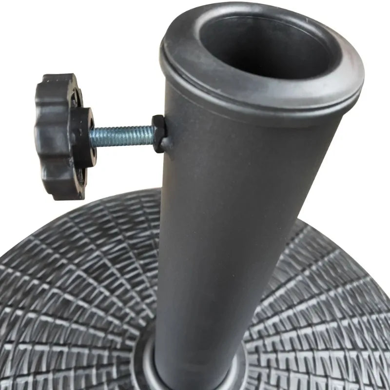 22lb Black Round Coated Resin Umbrella Base