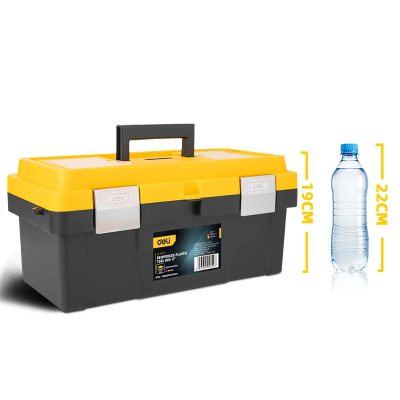 Tool Box Storage Organizer with Secure Latch