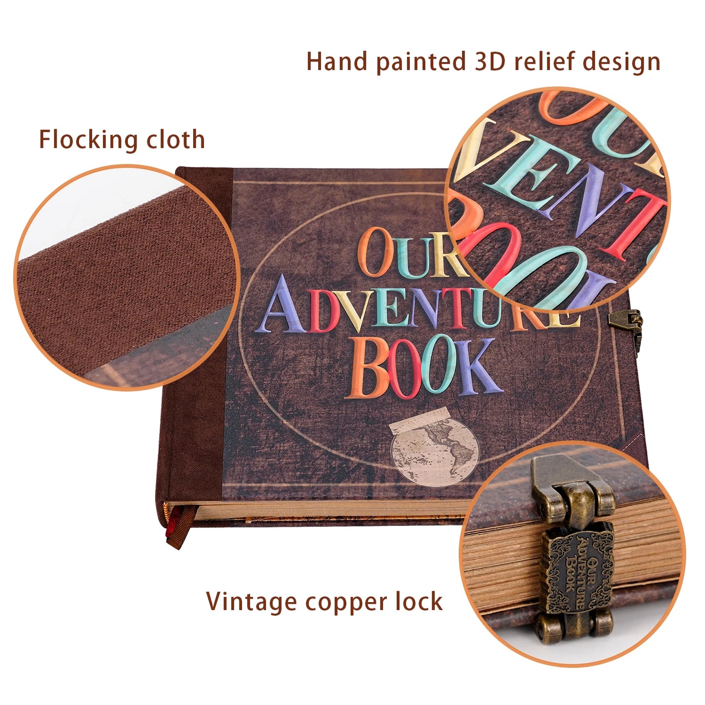 Our Adventure Book 146 Page Photo Album Scrapbook