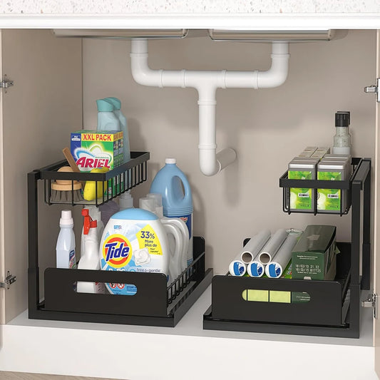 2 Pack Pull Out Cabinet Organizer