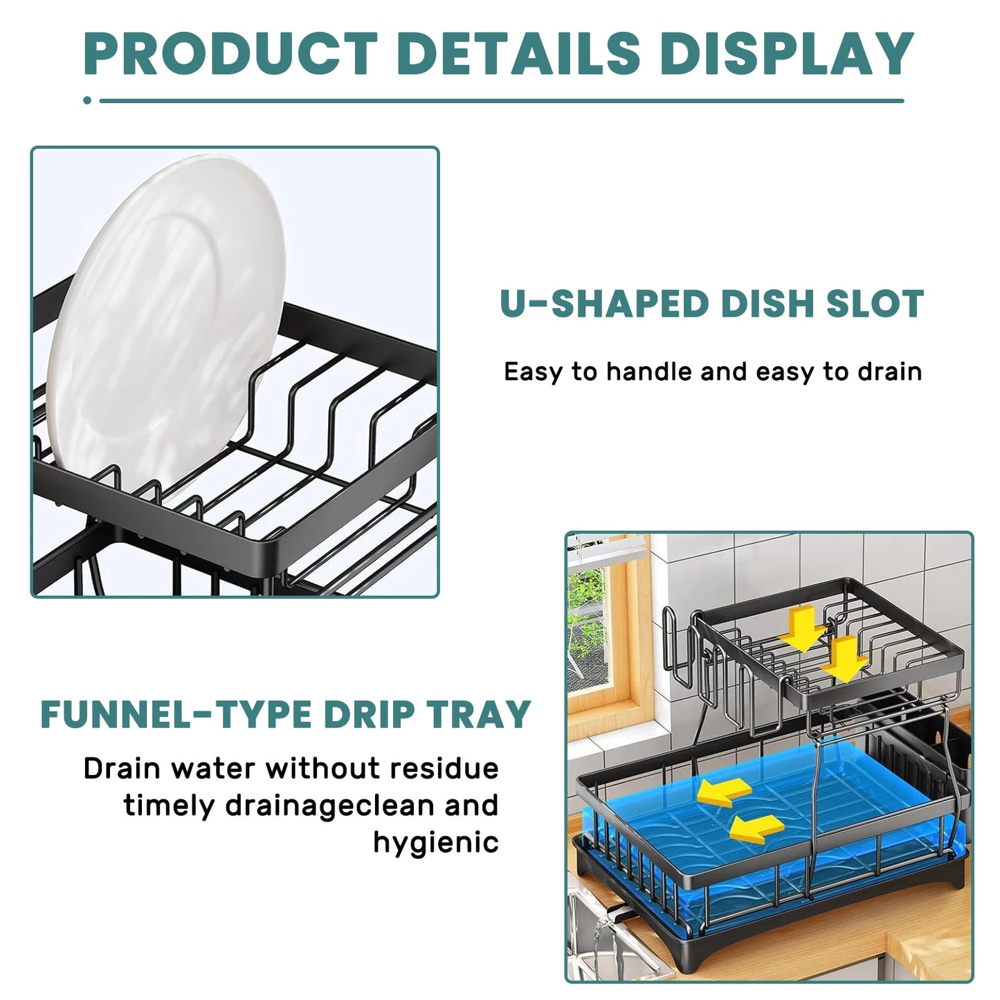 2-tier dish drying rack