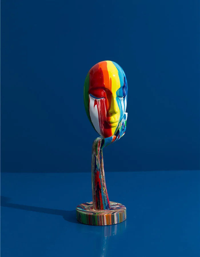 Painted Colorful Abstract Mask