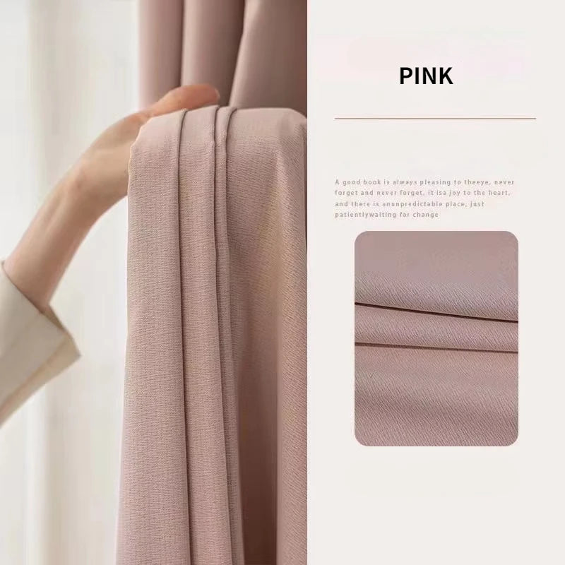 Blackout Curtains Linen Solid Color