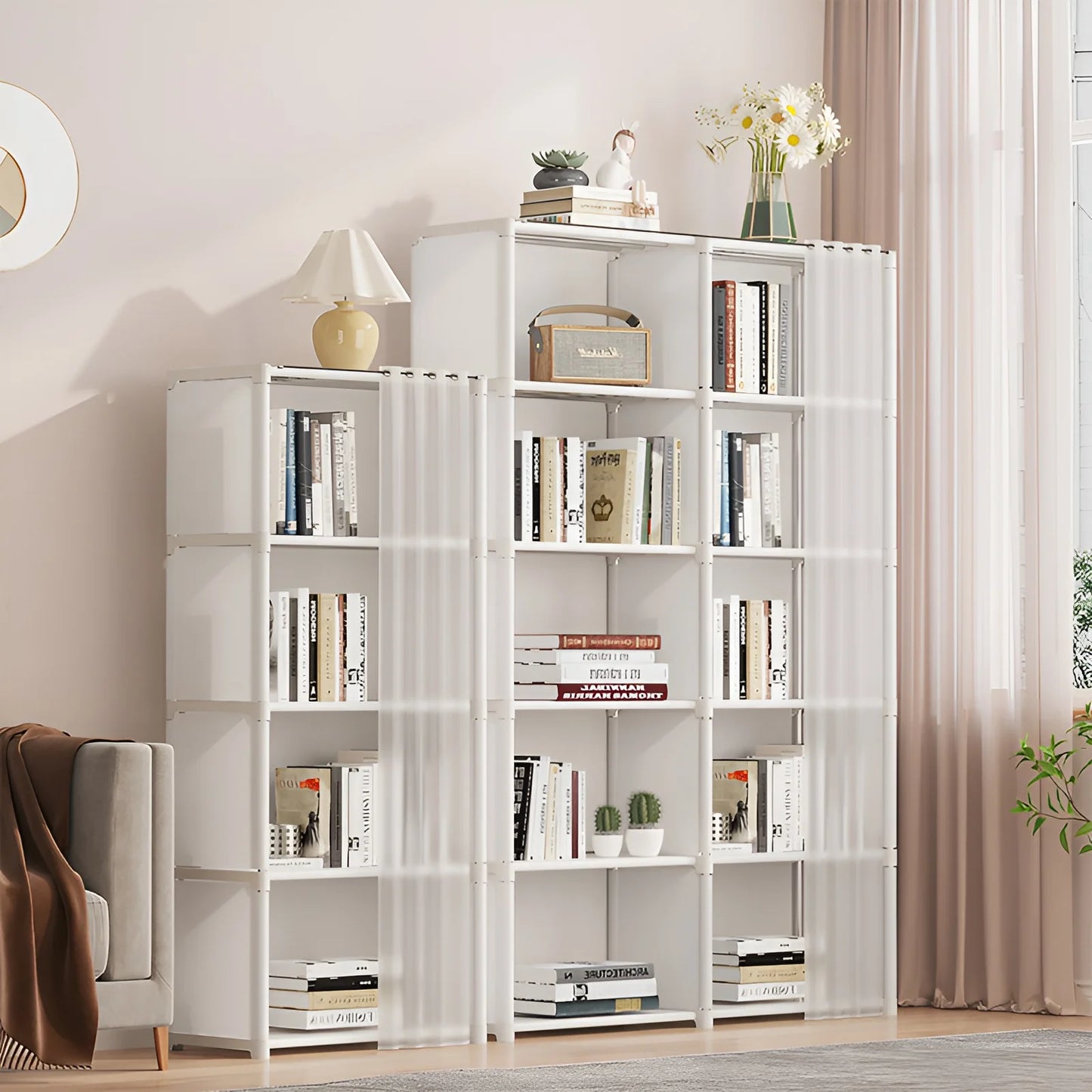 Storage Rack with Curtain