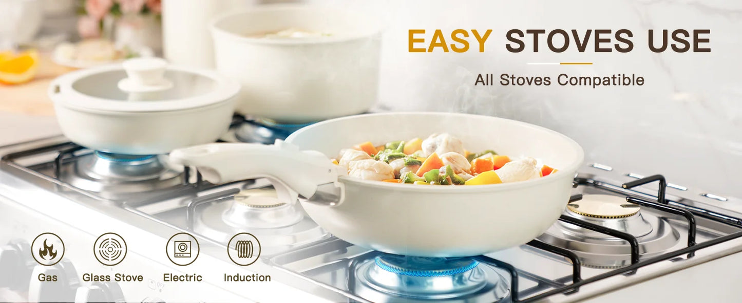 21 Piece Non-Stick Ceramic Cookware Set