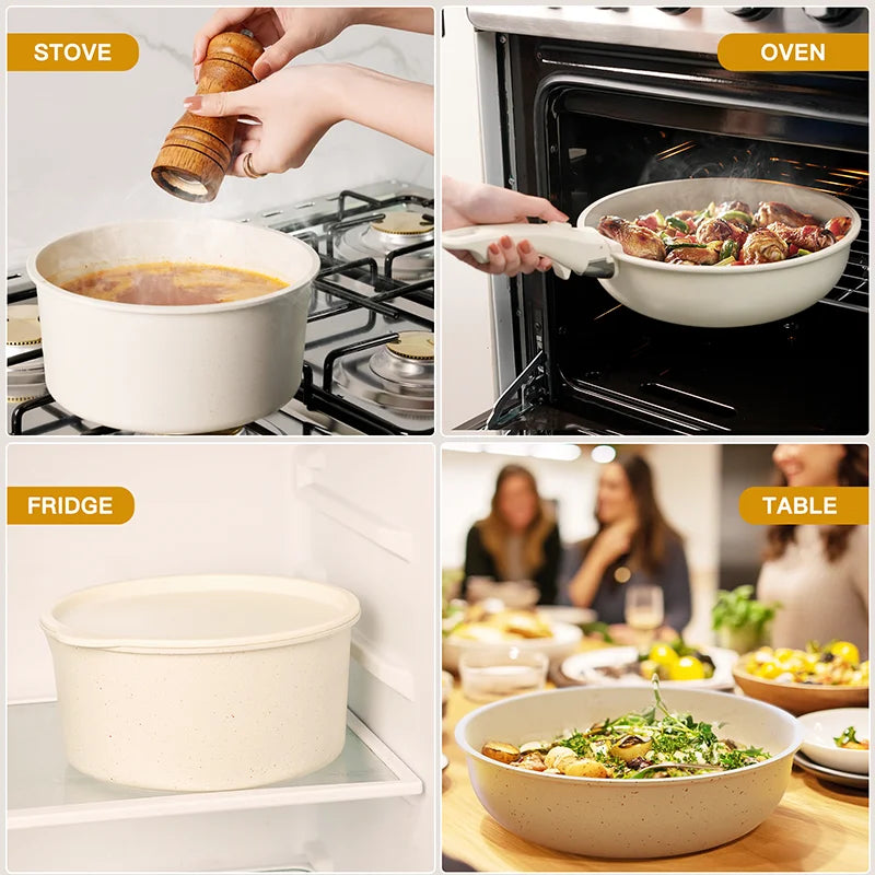 21 Piece Non-Stick Ceramic Cookware Set