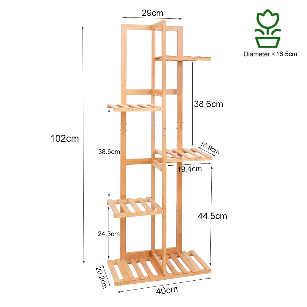 Plant Stand Bamboo 5 / 6  Tier