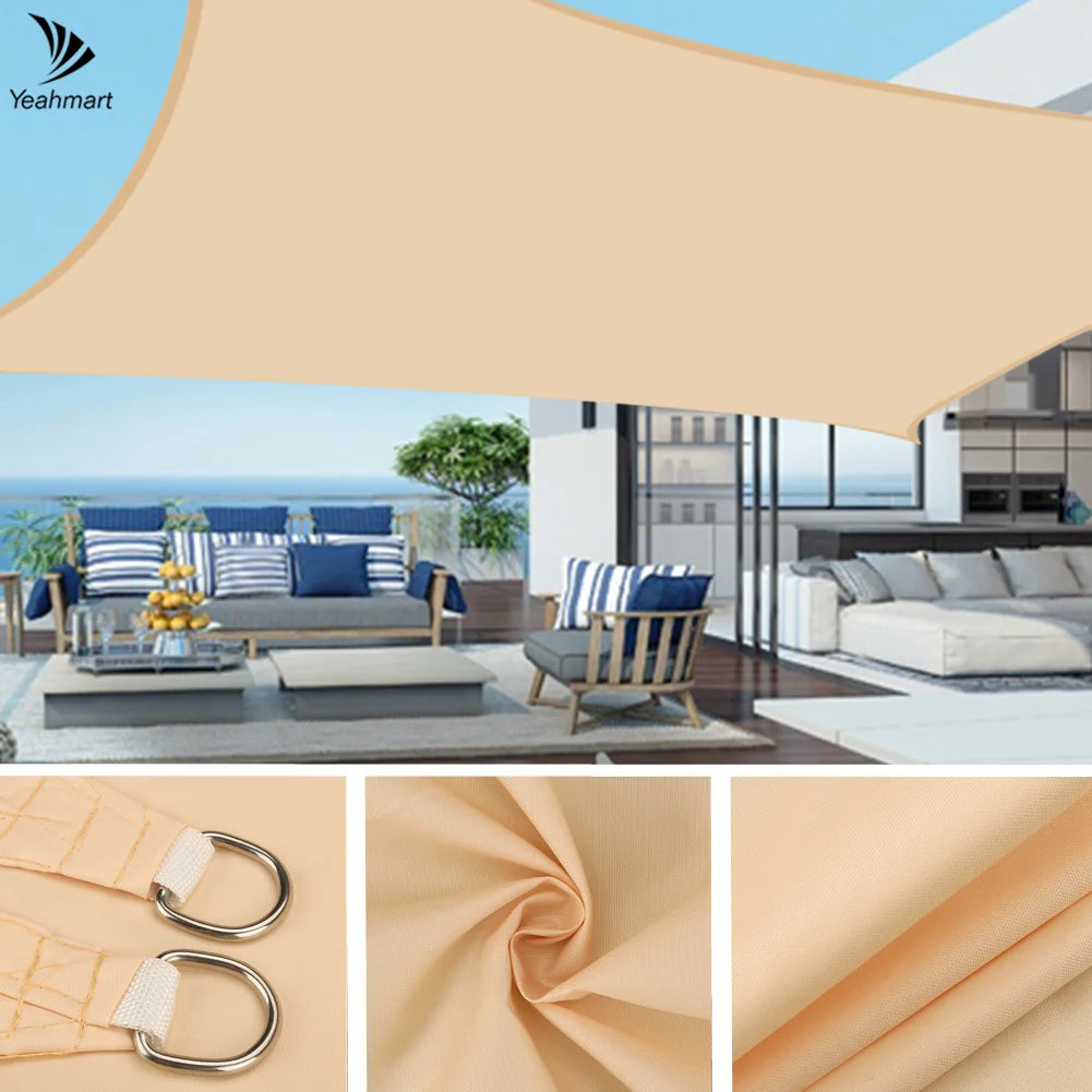 Sun Shade Sail Canopy with Ropes