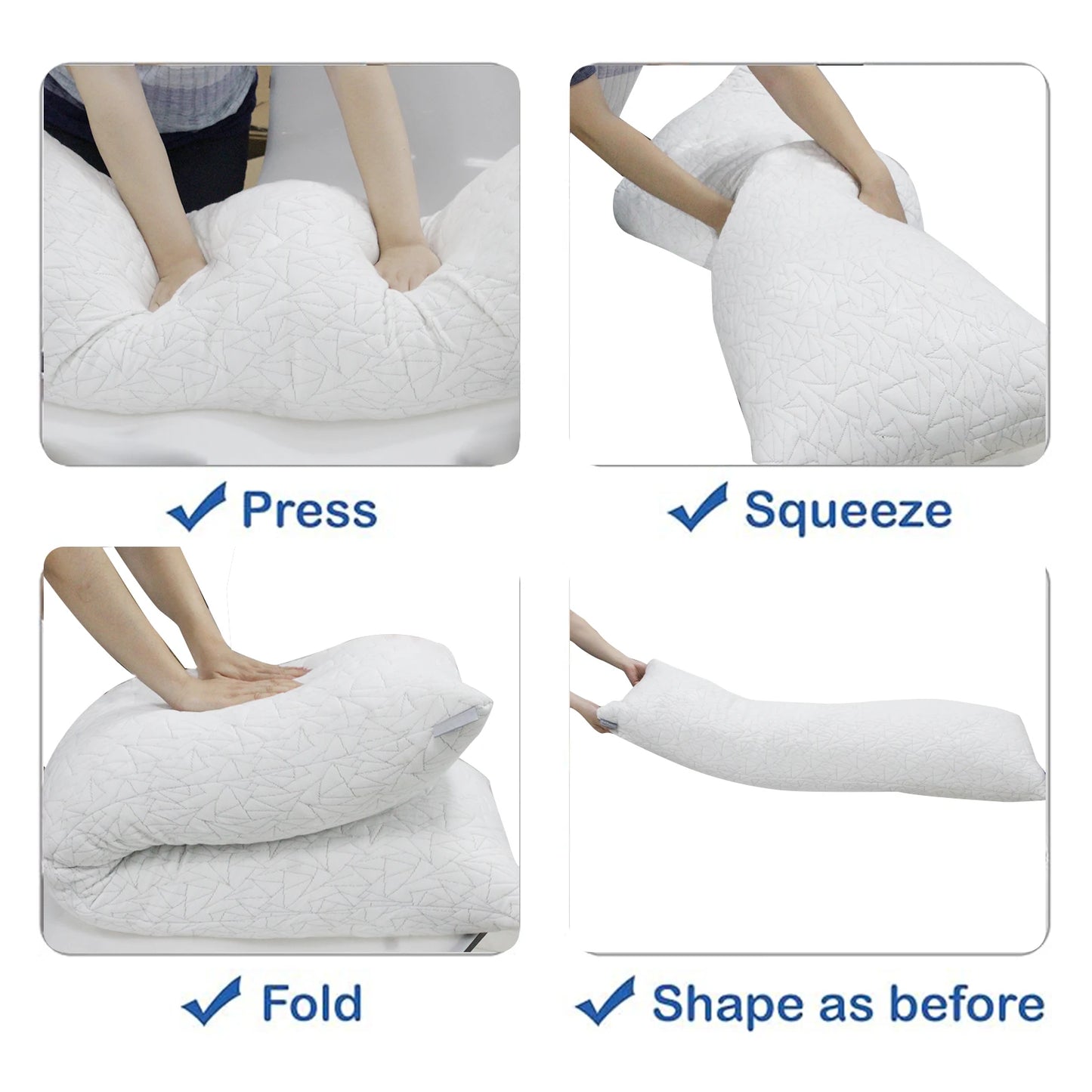 Memory Foam Body Pillow 20x54 inch