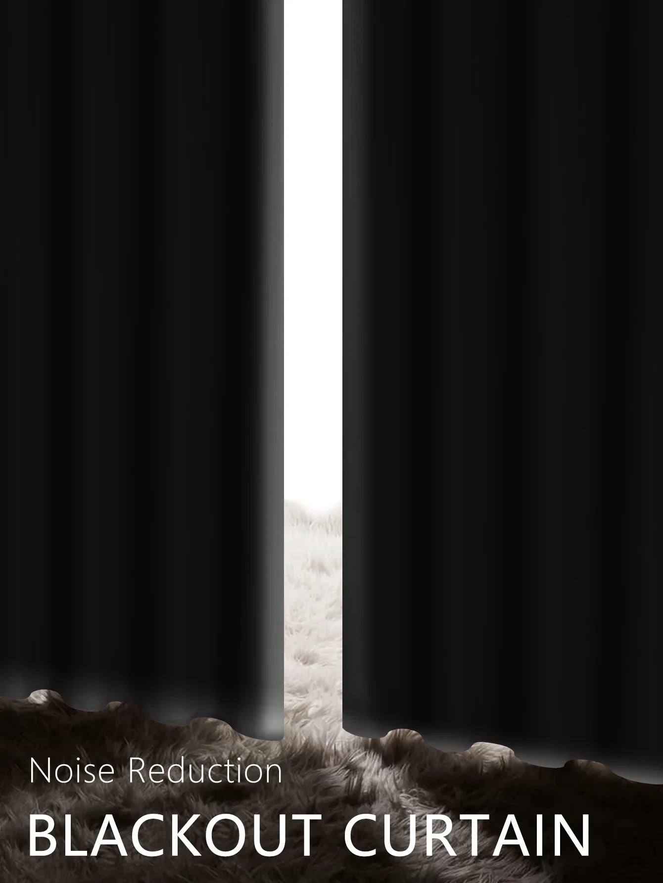 2pcs Solid 100% Blackout Curtains