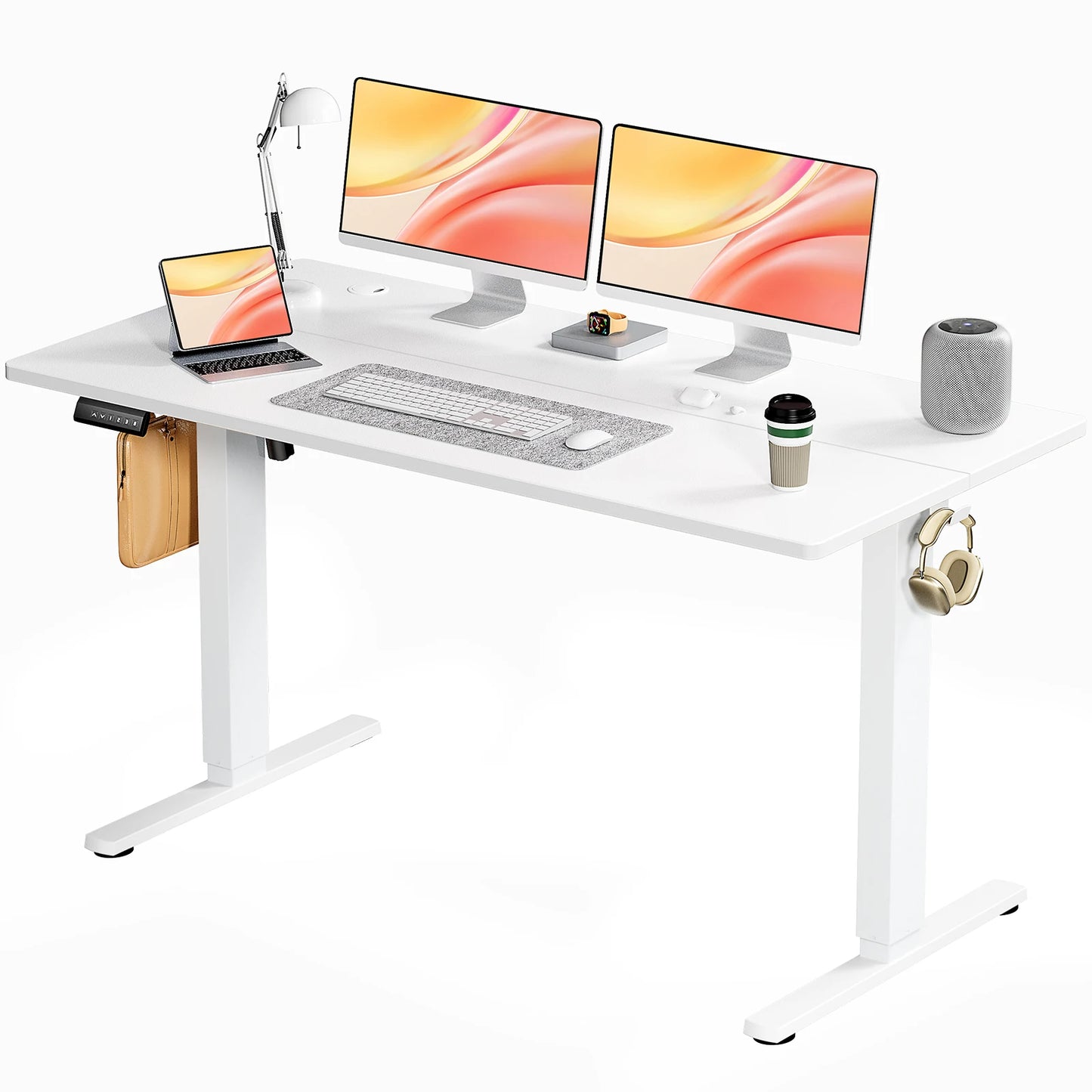 Computer Desk Electric Standing Height Adjustable 55x24 Inch