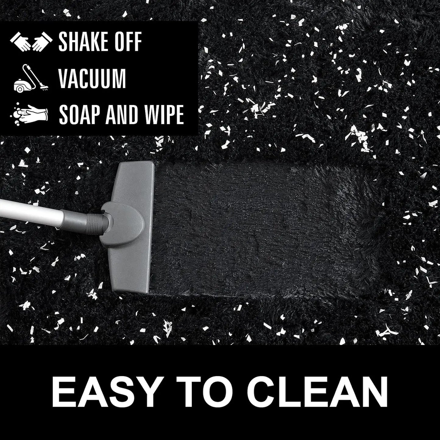 Fluffy Area Rug Non Slip for Hardwood Floors