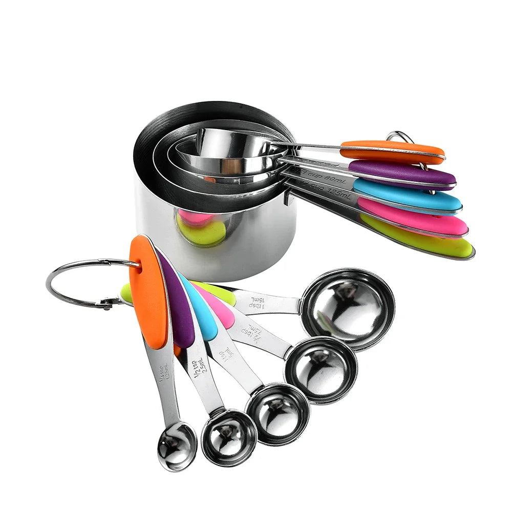 Stainless Steel Measuring Cups And Spoons