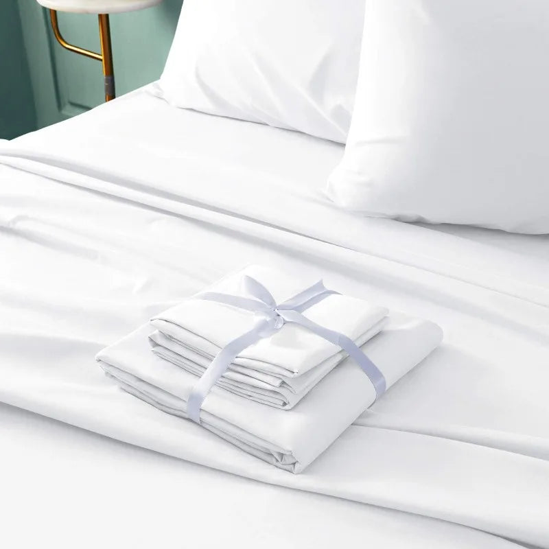 Bed Sheets Set 6 Piece(King, White)