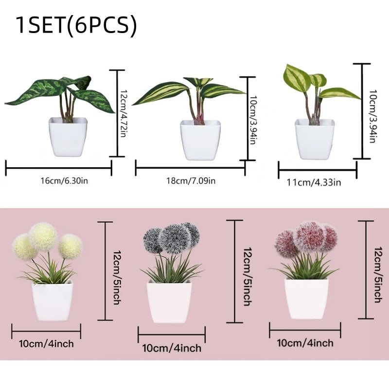 1SET Simulation Mini Potted Plant