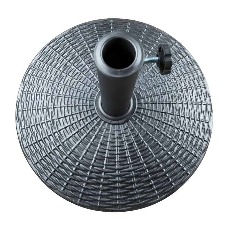 22lb Black Round Coated Resin Umbrella Base