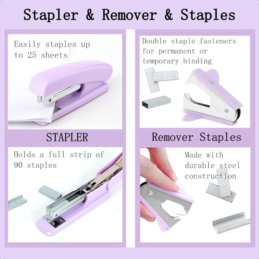 Purple 360°Pen Holder And Accessories