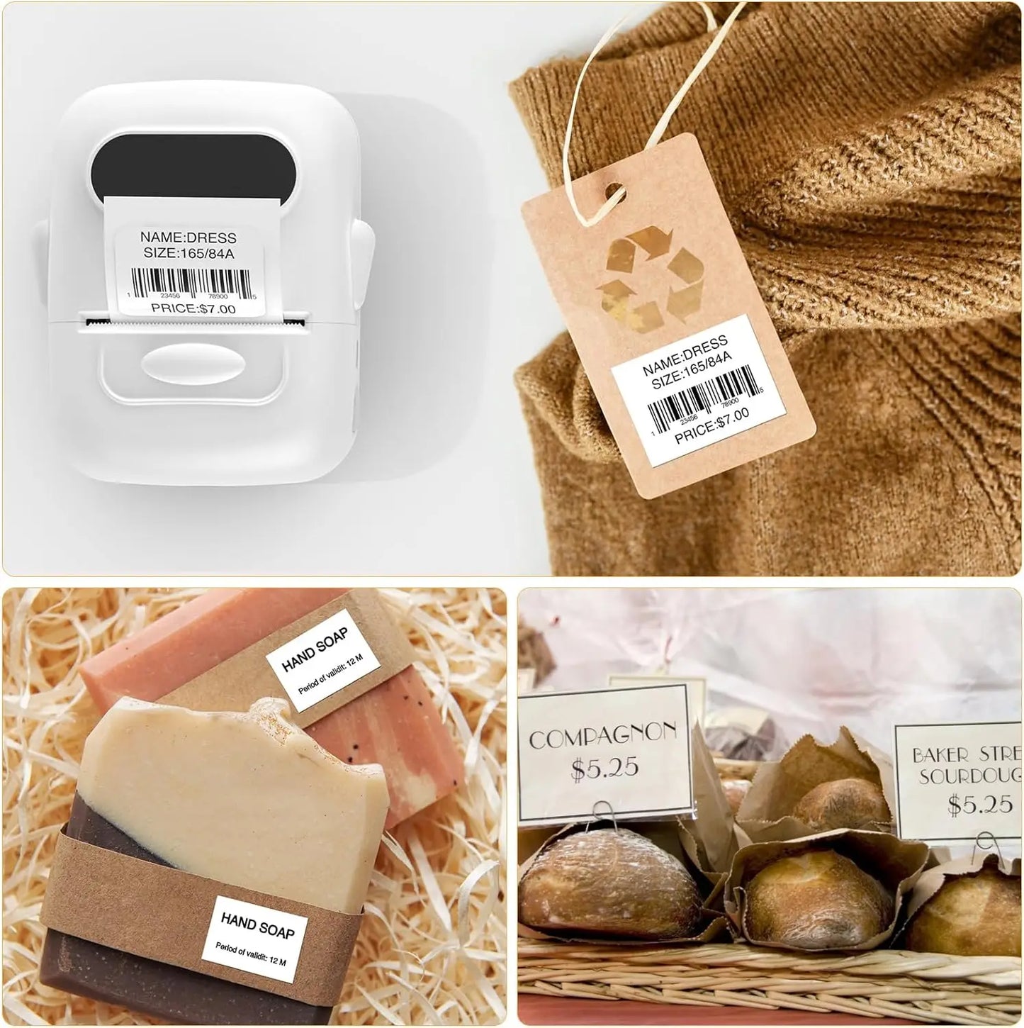 Label Maker Mini Thermal Printer