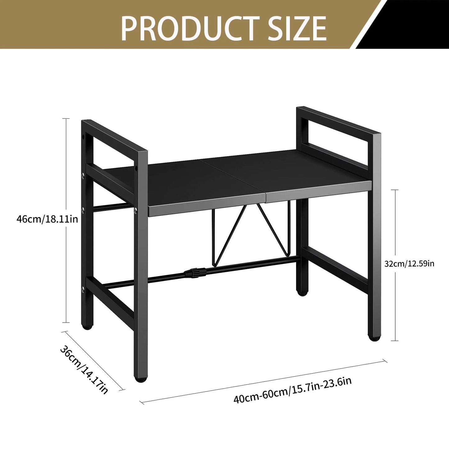 Countertop organizer 1pc Expandable 42-64cm , Moisture And Rust Proof
