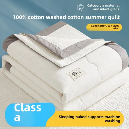 Pure cotton summer quilt, breathable air conditioning