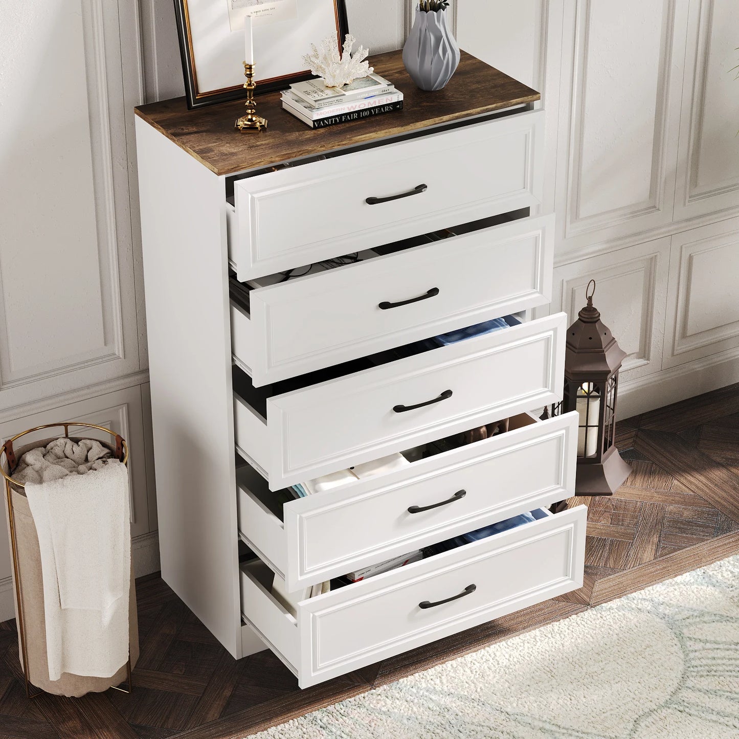47'' Tall 5 Drawer Dresser