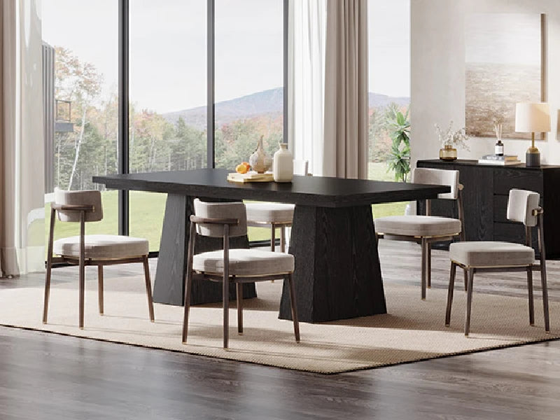 Black Dining Table for 4-6