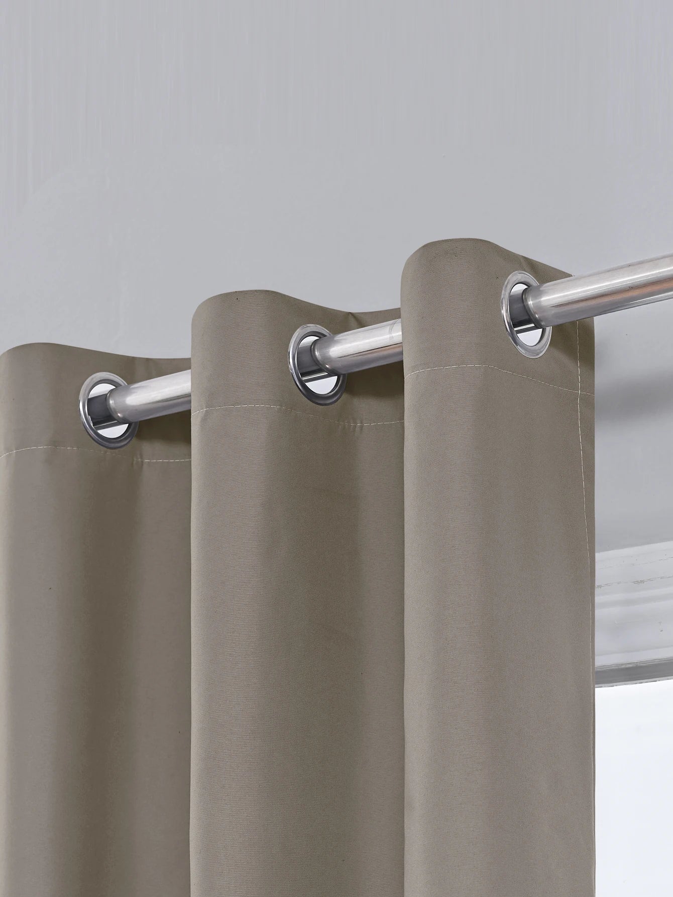 2pcs Solid 100% Blackout Curtains