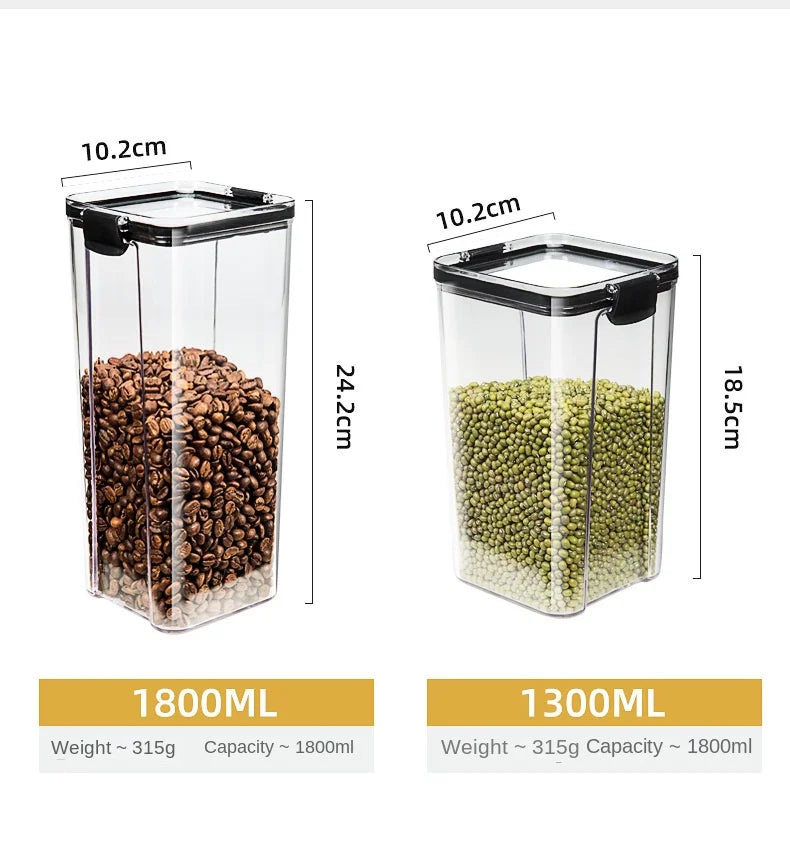 Sealed Kitchen Storage Jar Set