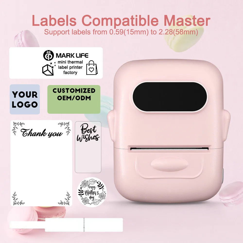 Label Maker Mini Thermal Printer