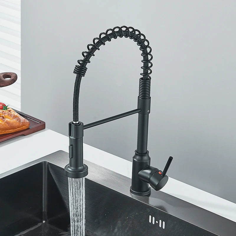 Pull Down Kitchen Faucet 360° Swivel Nozzle