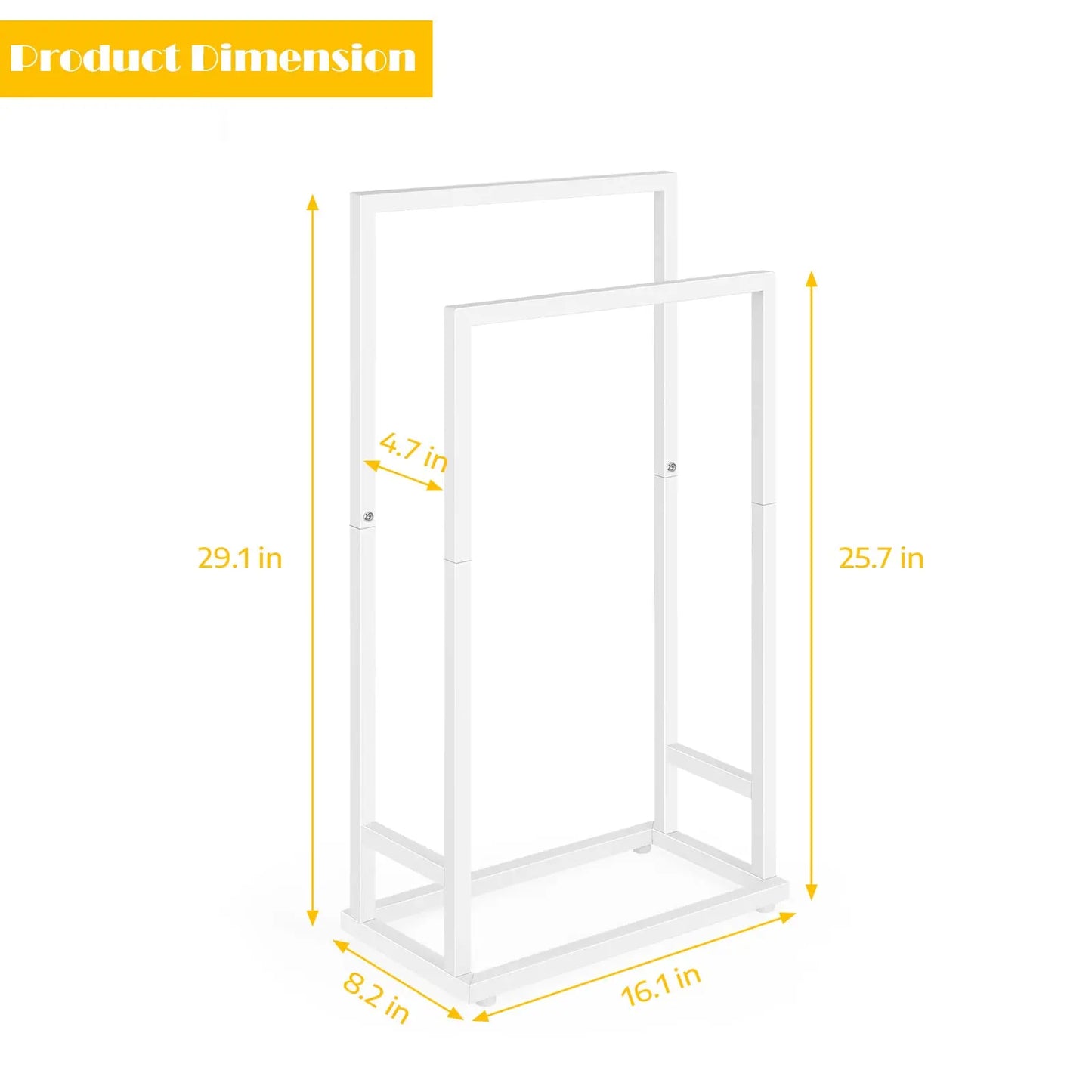 2-Tier Freestanding Towel Rack