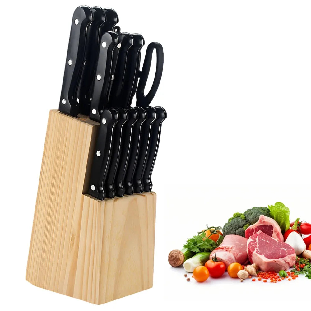15pc Knife Set Stainless Steel