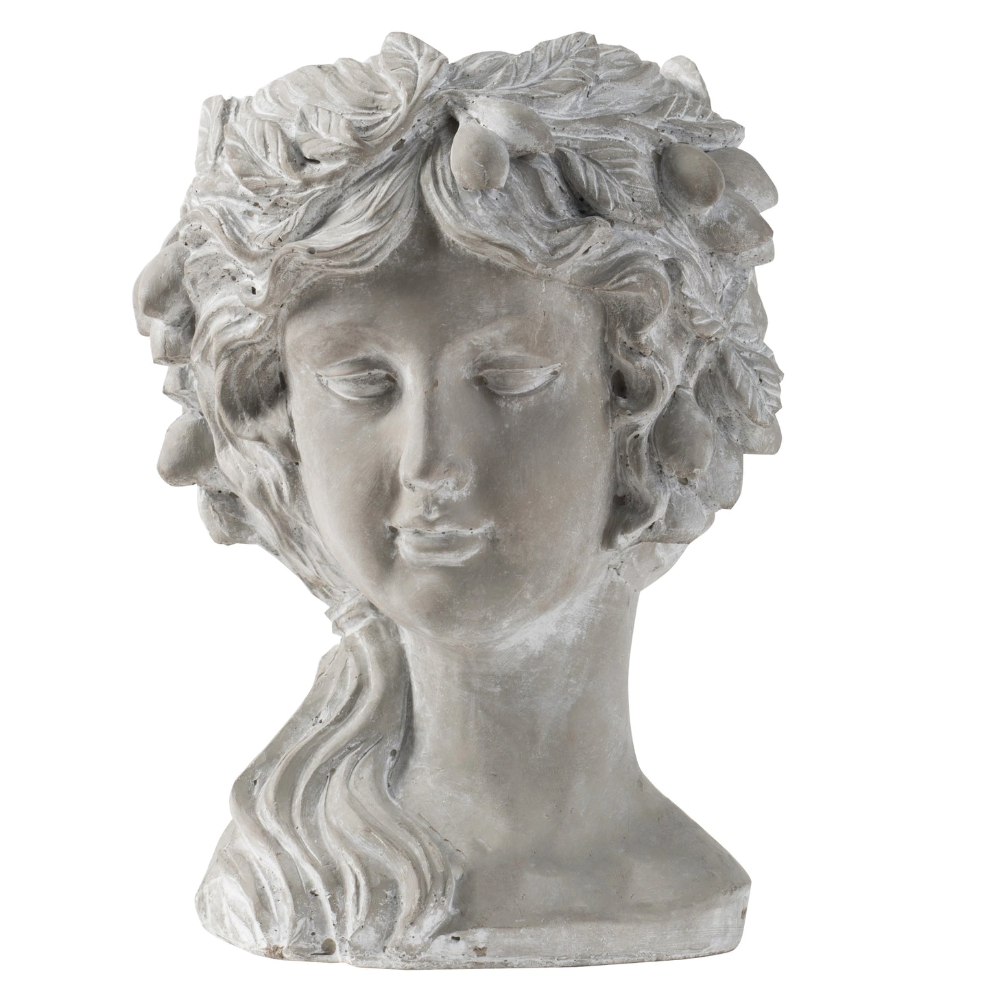 Cement Woman Bust Planter
