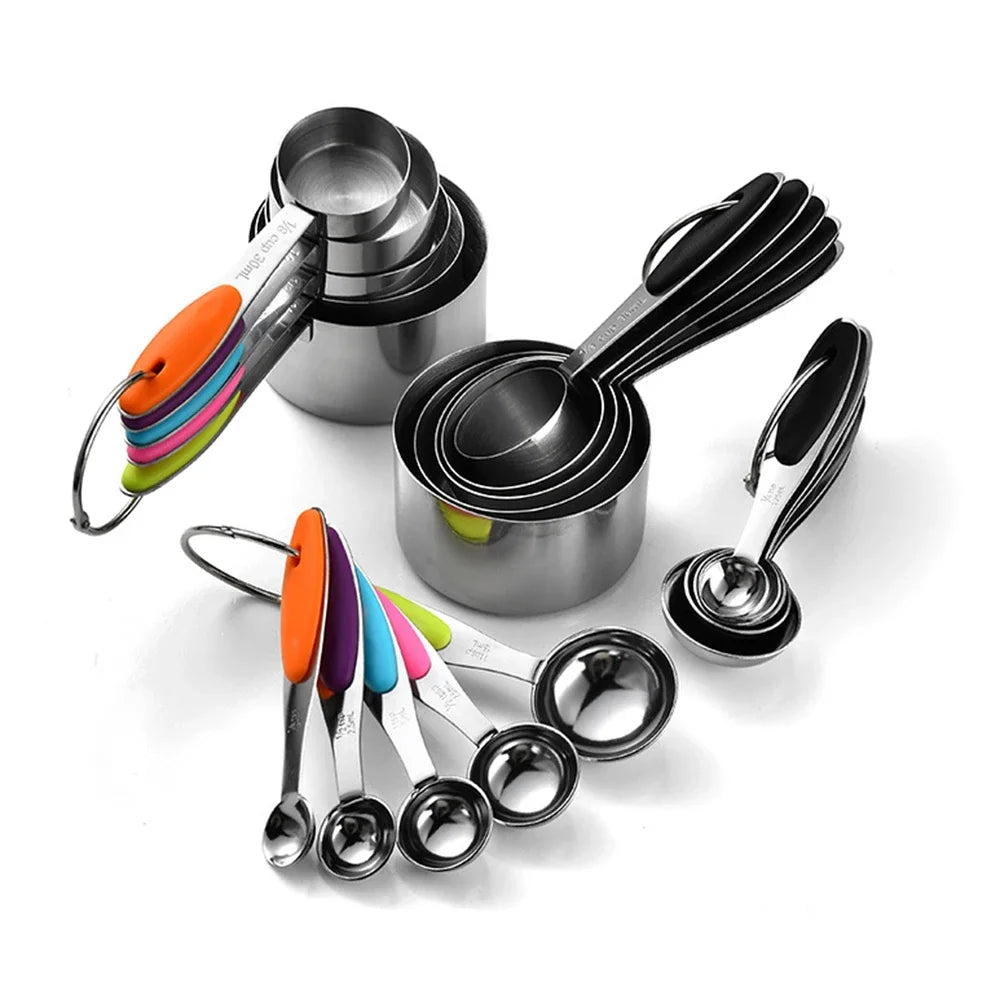 Stainless Steel Measuring Cups And Spoons