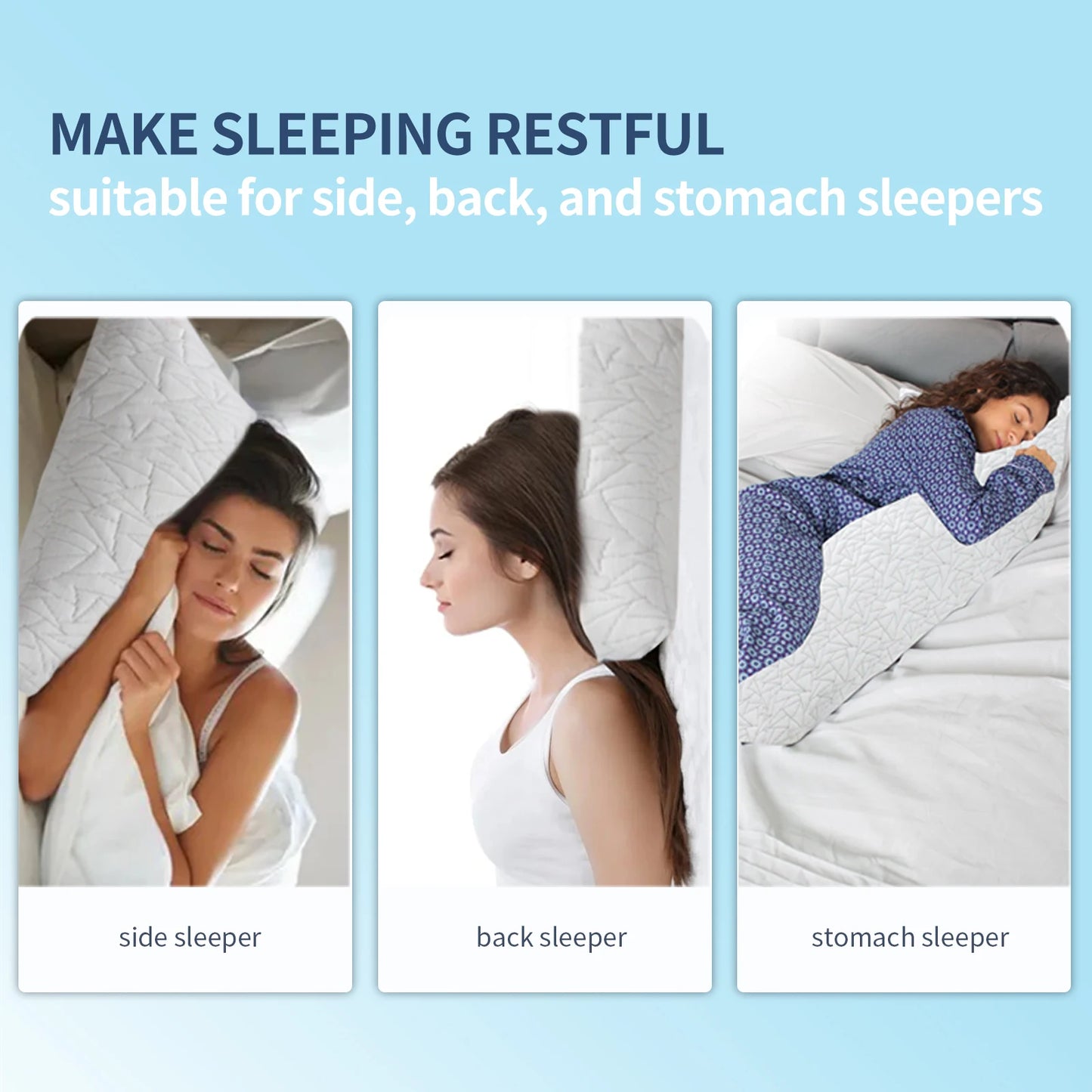 Memory Foam Body Pillow 20x54 inch